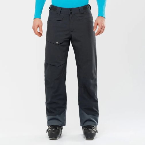 Black Salomon Untracked Men's Ski Pants | PH 64981I